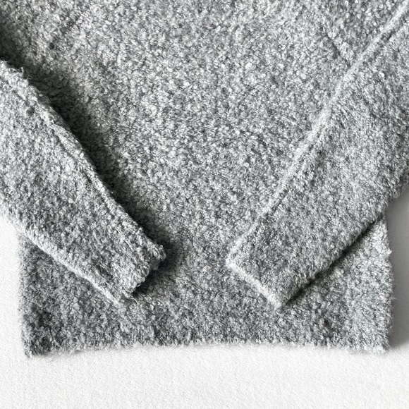 Aritzia • Wilfred • Boucle Sweater • Teddy • Grey • Boyfriend-cut - Picture 7 of 13
